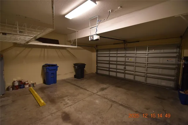 a view of a room with shelves
