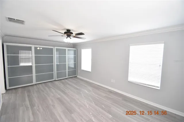 a close view of closet