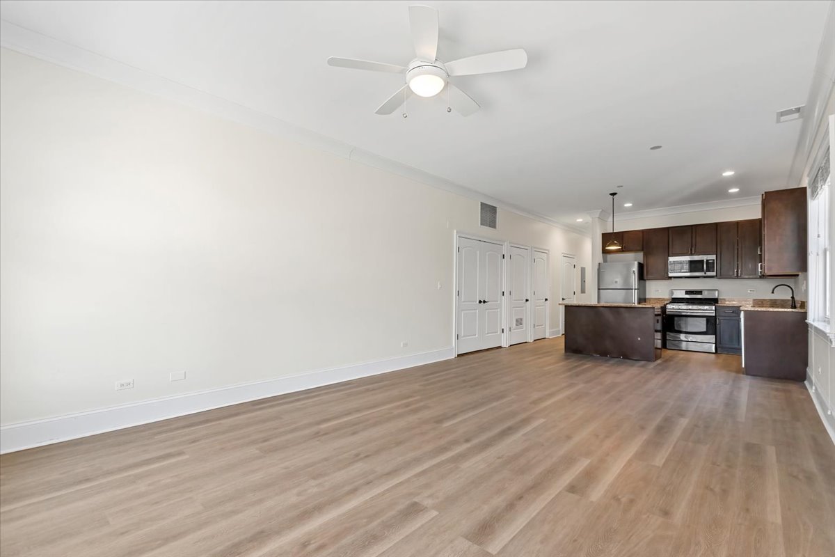 2500 Green Bay Road, Unit 202 Evanston, IL 60201 - Photo 5 of 10 a view of kitchen with wooden floor