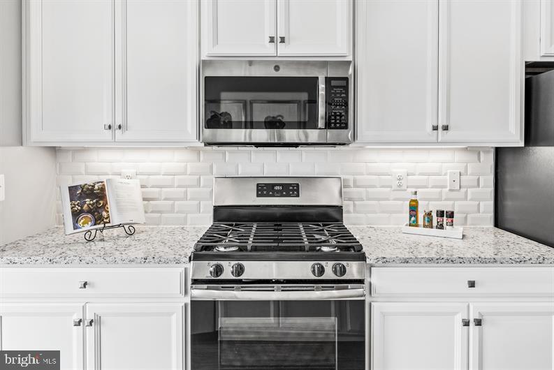 2928 Waterfront Way Street, Unit MOZART 4 Sparrows Point, MD 21219 - Photo 5 of 27 a kitchen with granite countertop white cabinets and appliances