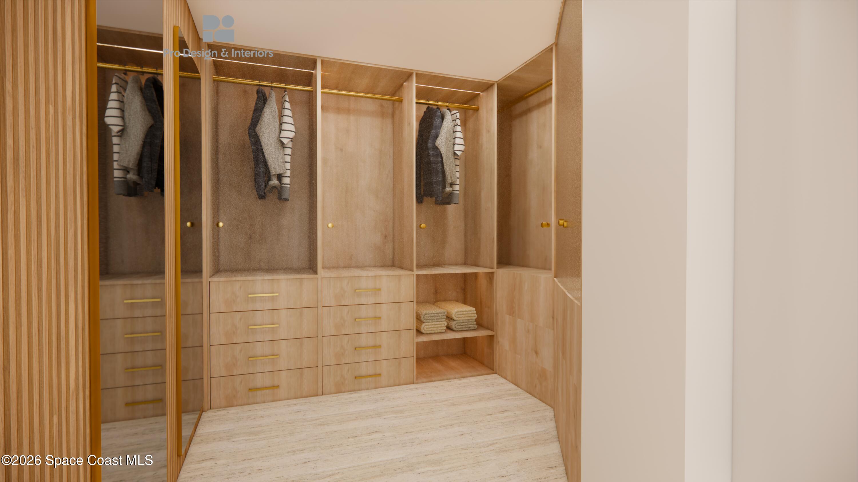 1000 North Riverside Drive Indialantic, FL 32903 - Photo 74 of 91 Primary Closet Rendering