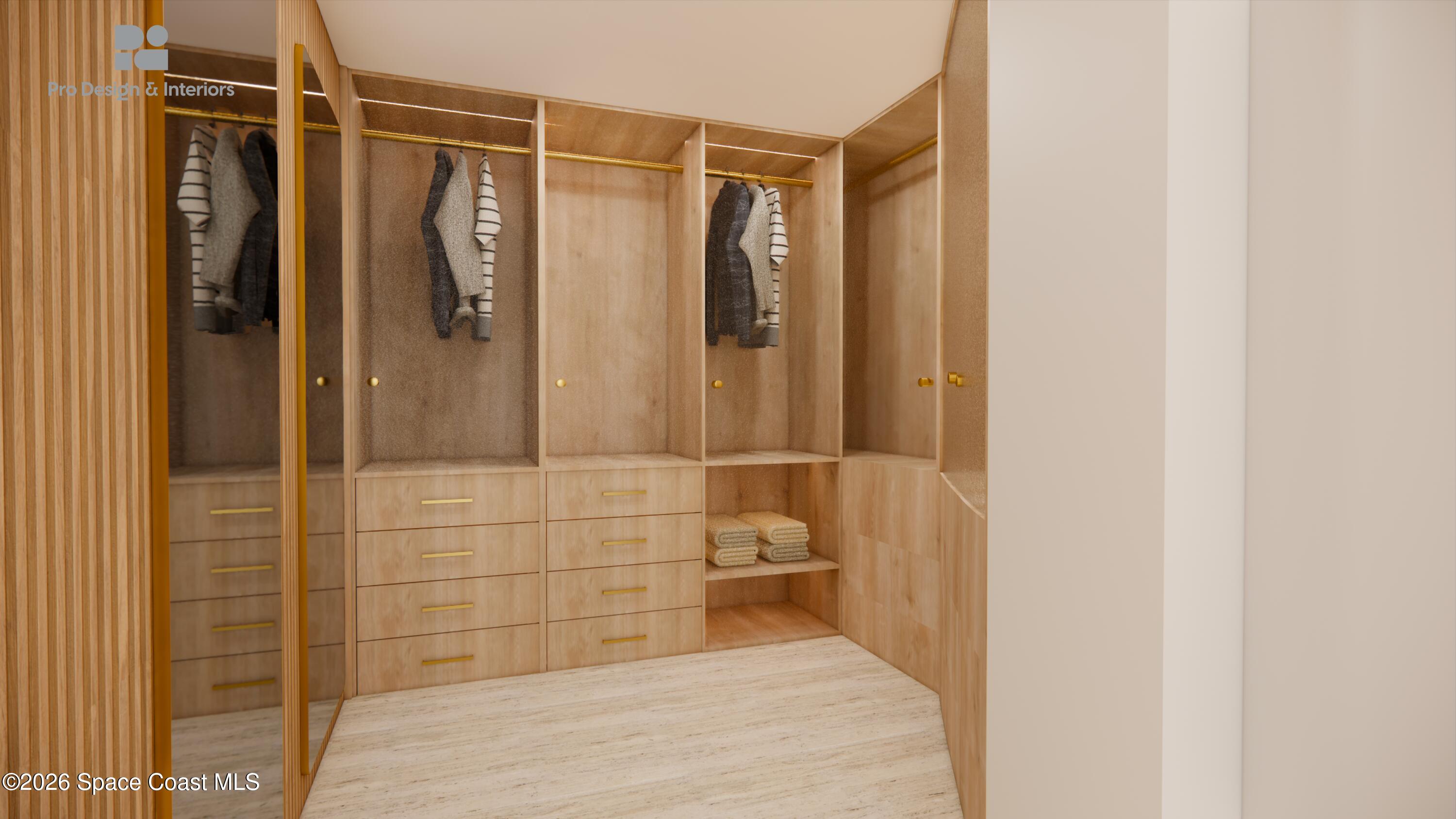 1000 North Riverside Drive Indialantic, FL 32903 - Photo 75 of 91 Primary Closet Rendering