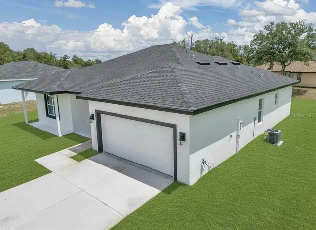 a aerial view of a house