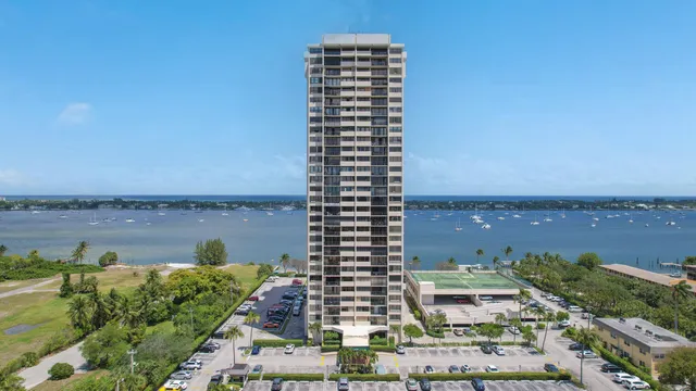 a view of a city with tall buildings