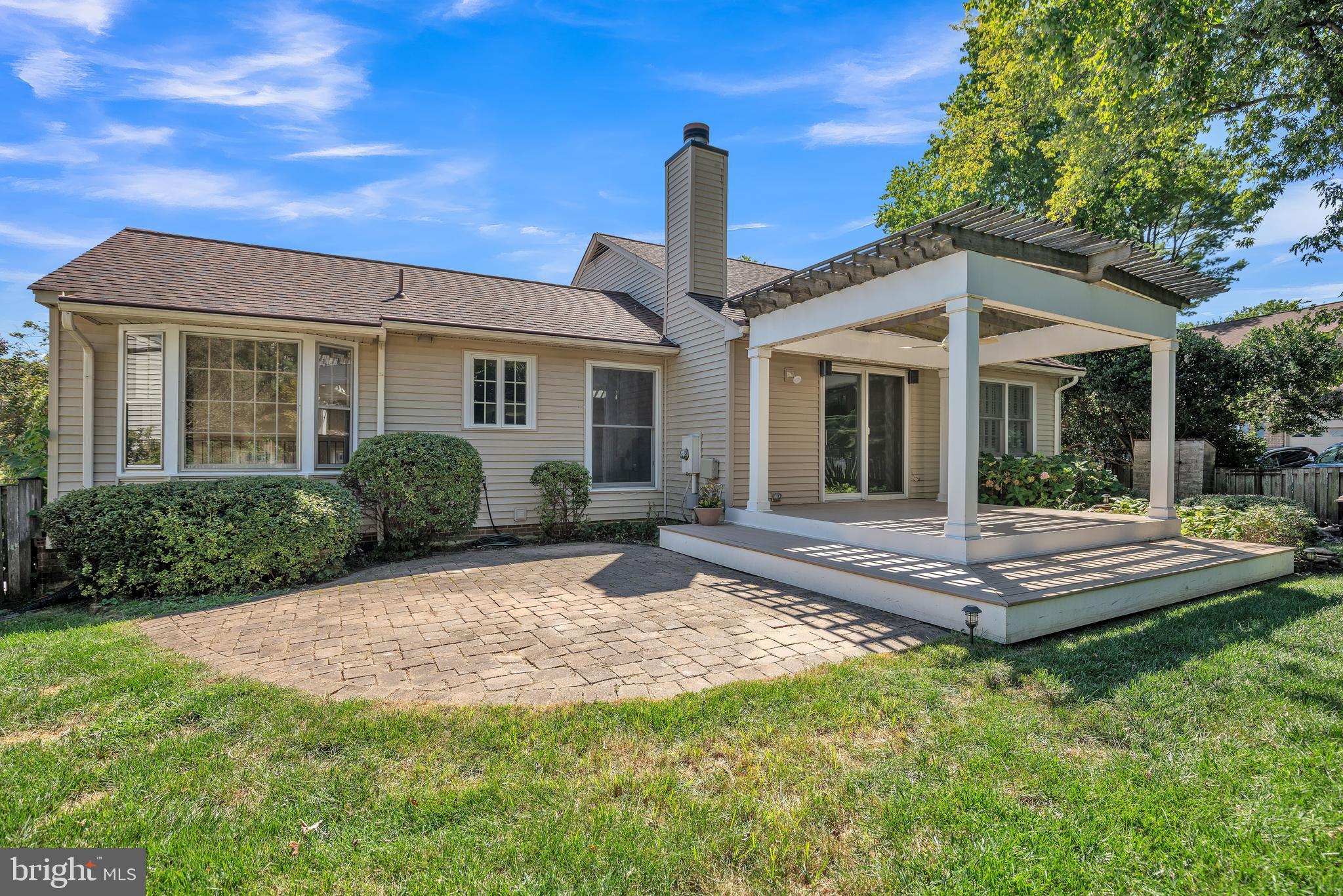 6206 Winnepeg Drive Burke, VA 22015 - Photo 27 of 29 Patio and Deck with Pergola and Fan