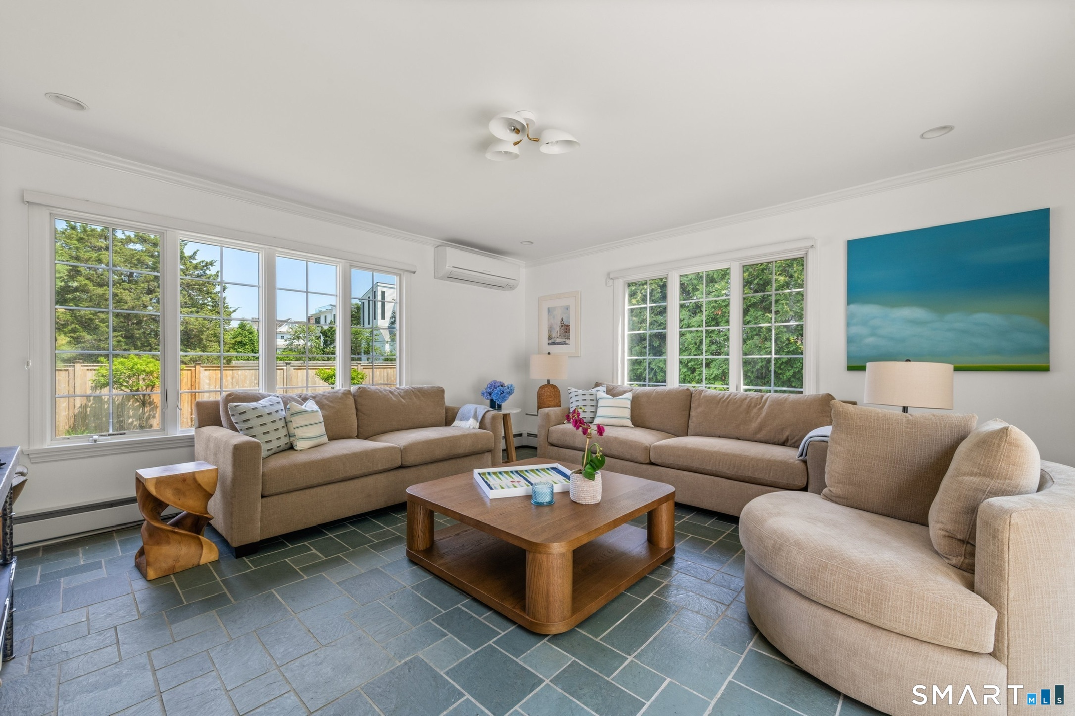 108 Harbor Road Westport, CT 06880 - Photo 9 of 25 a living room with furniture and a large window