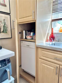 a view of kitchen and utility room