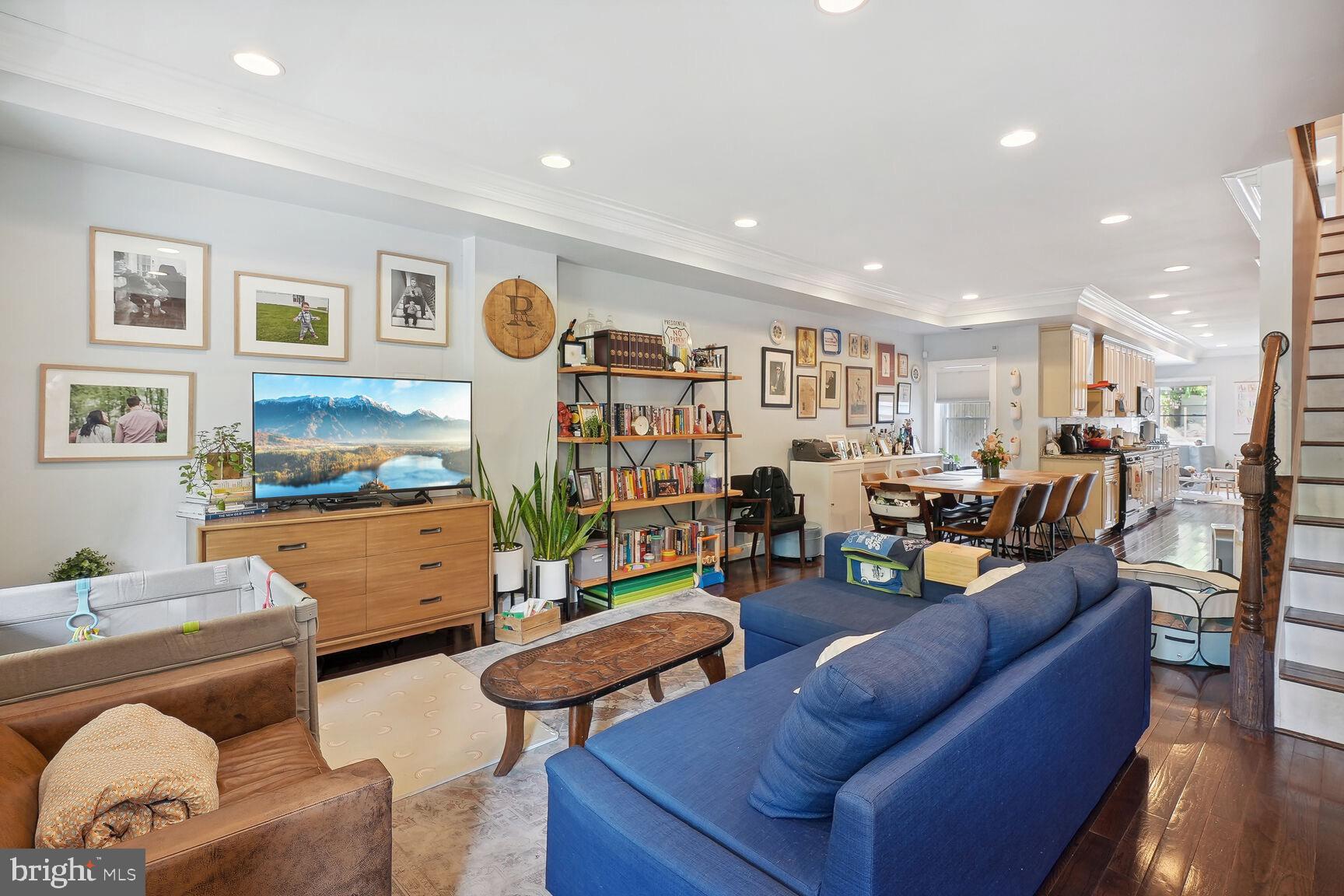 803 9th Street Northeast Washington, DC 20002 - Photo 4 of 22 Living room with/hardwood floors