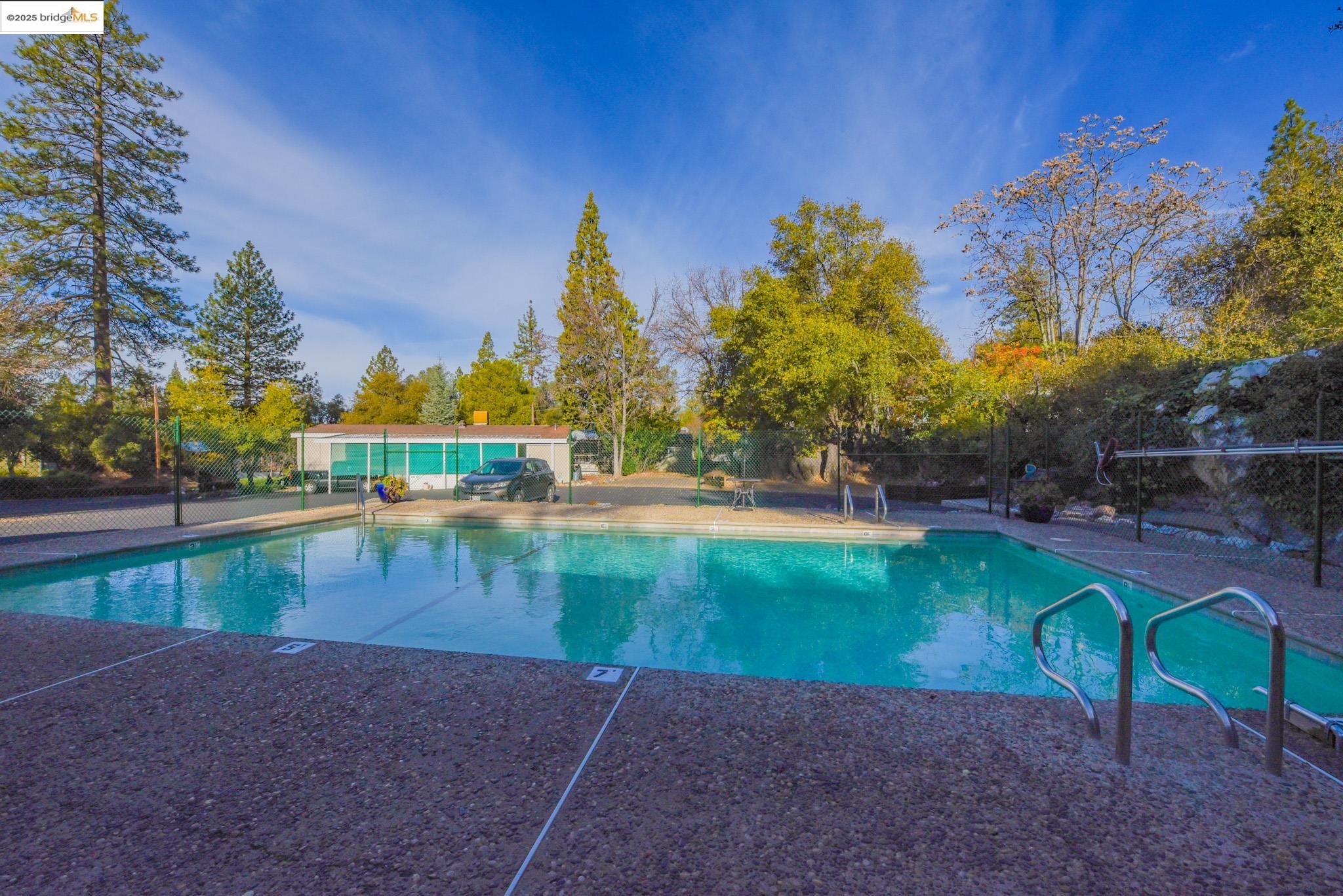 10956 Green Street Columbia, CA 95310 - Photo 42 of 45 View of swimming pool with a patio area and view of scattered trees