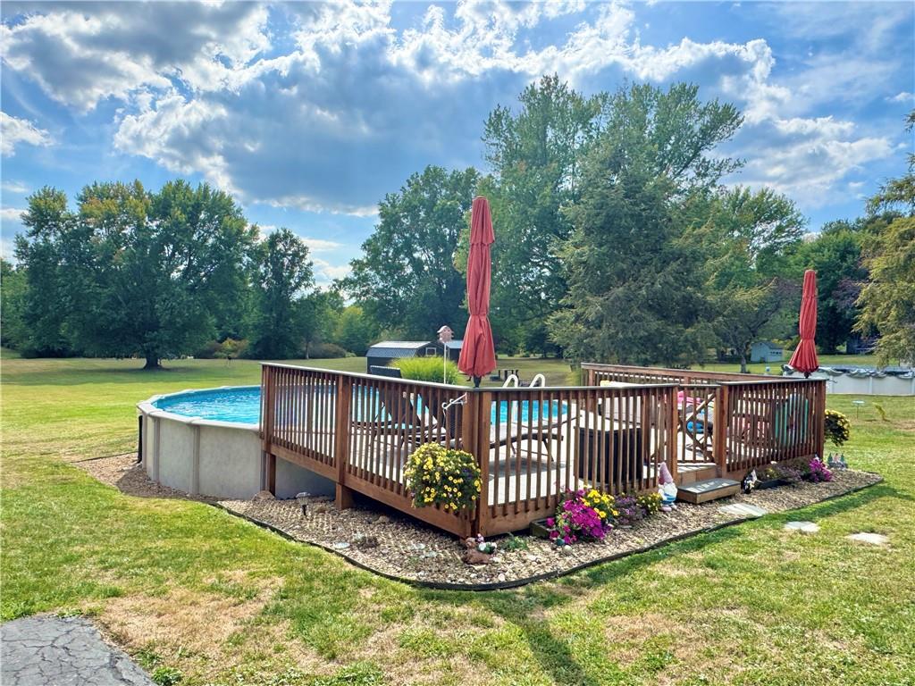 824 Shenango Road New Castle, PA 16101 - Photo 33 of 34 a view of a deck with a yard