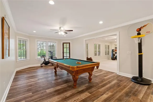 an aerial view of residential houses with swimming pool
