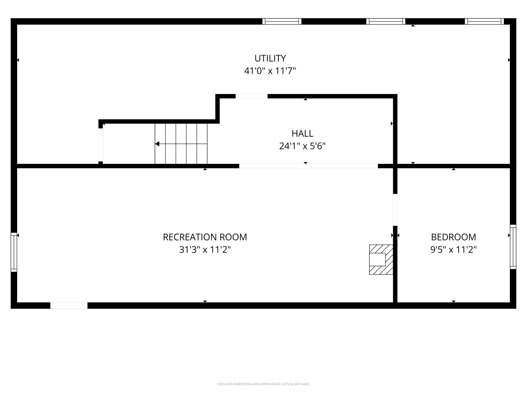 1515 Devonshire Road Jackson, MI 49203 - Photo 46 of 47 Dev layout basement