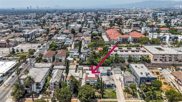 an aerial view of city