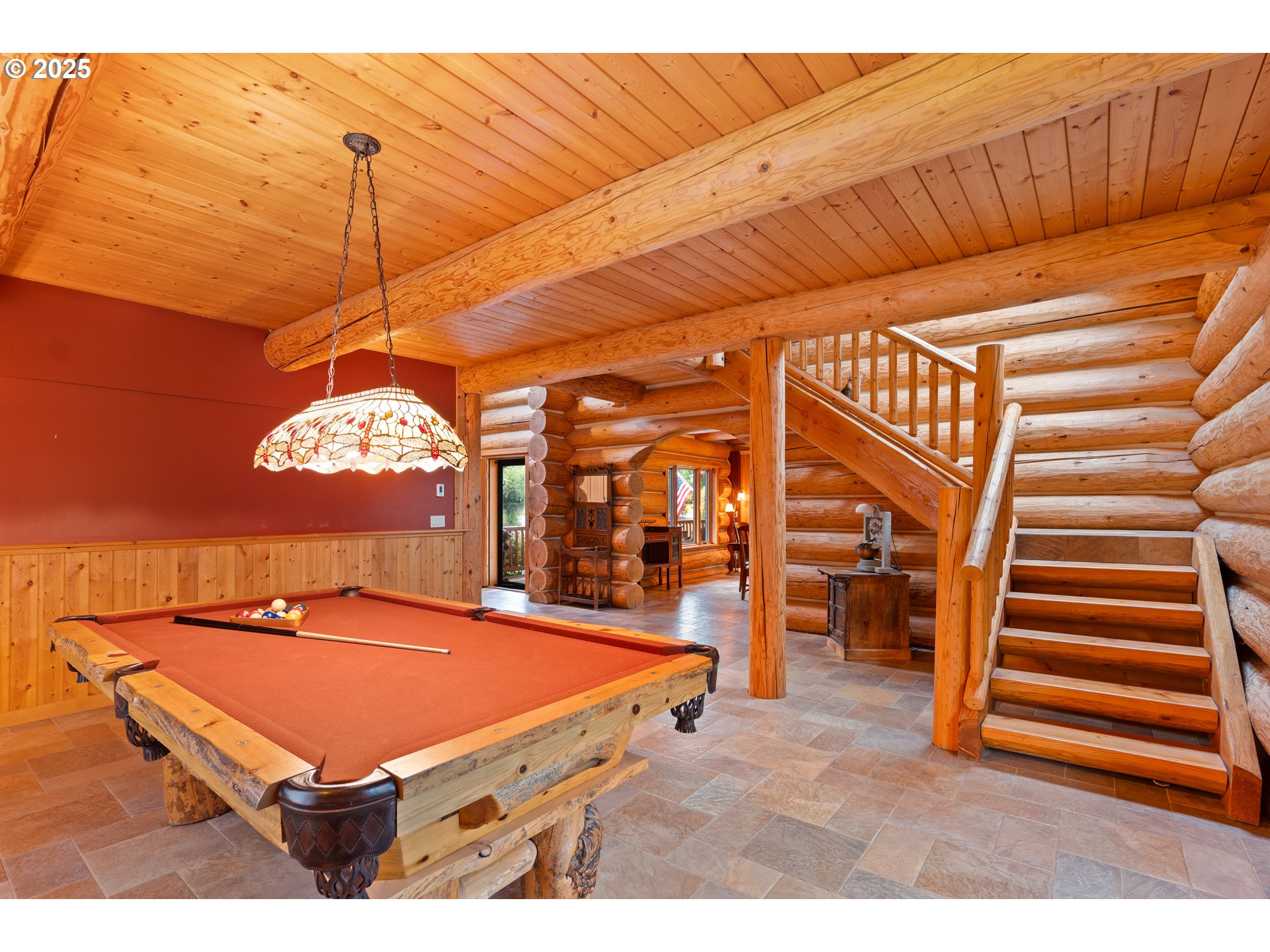 39582 Little Fall Creek Road Fall Creek, OR 97438 - Photo 29 of 44 a room with pool table and windows