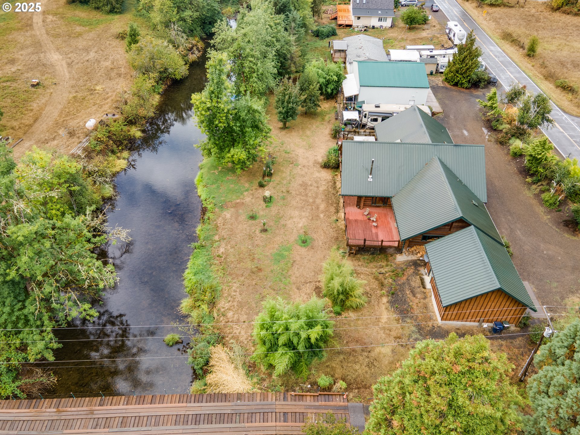 39582 Little Fall Creek Road Fall Creek, OR 97438 - Photo 42 of 44 an aerial view of a house with outdoor space
