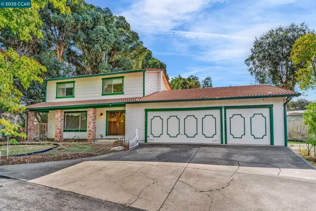 a front view of a building