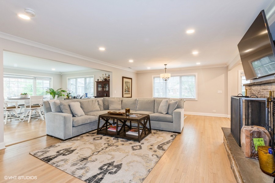 3205 Sprucewood Road Wilmette, IL 60091 - Photo 4 of 15 a living room with furniture wooden floor and a flat screen tv