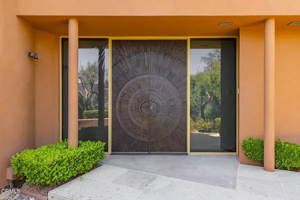 a view of a lake from a window