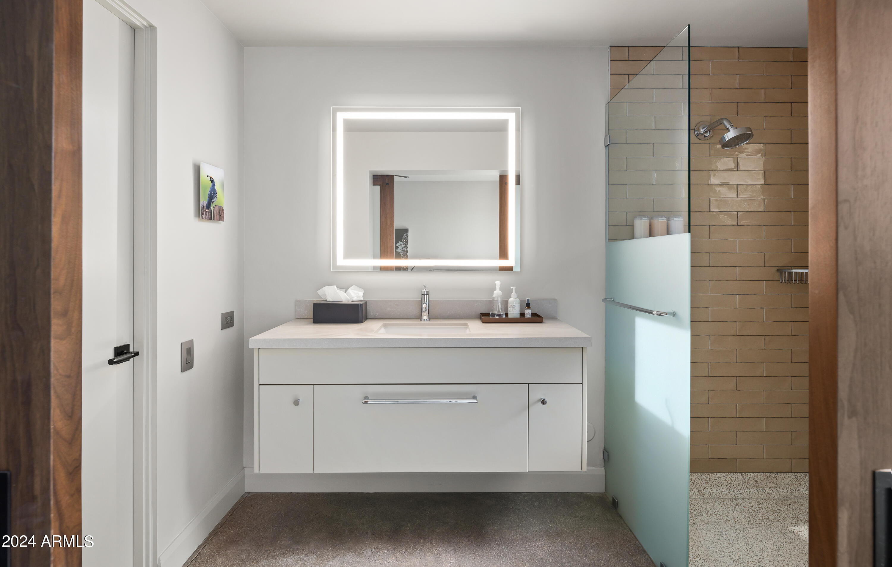 15322 North Sandy Blf Road Fort McDowell, AZ 85264 - Photo 33 of 65 a bathroom with a double vanity sink and a mirror