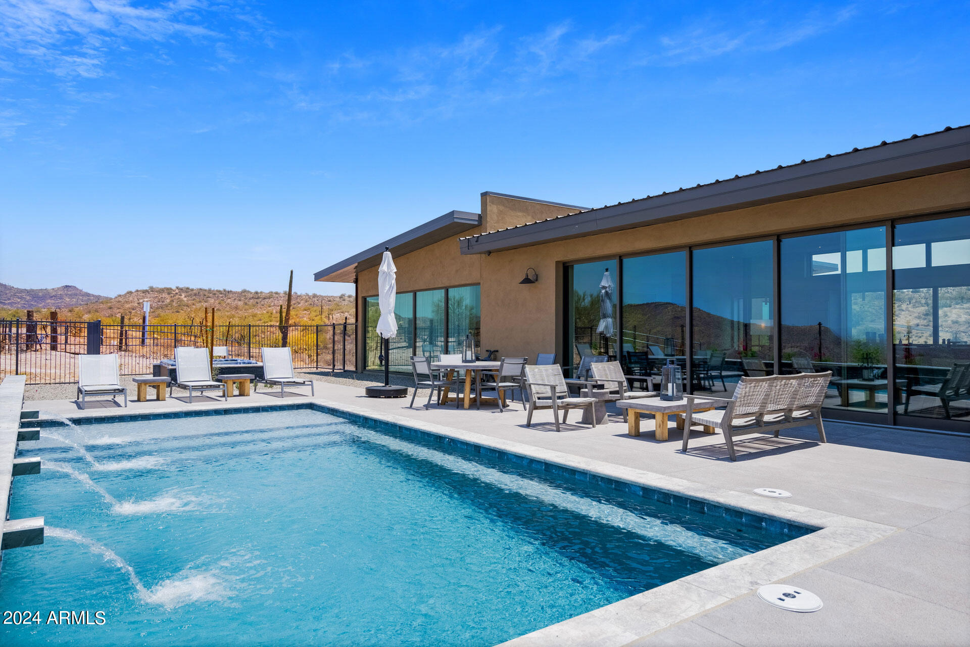 15322 North Sandy Blf Road Fort McDowell, AZ 85264 - Photo 47 of 65 a view of swimming pool with outdoor seating and a patio