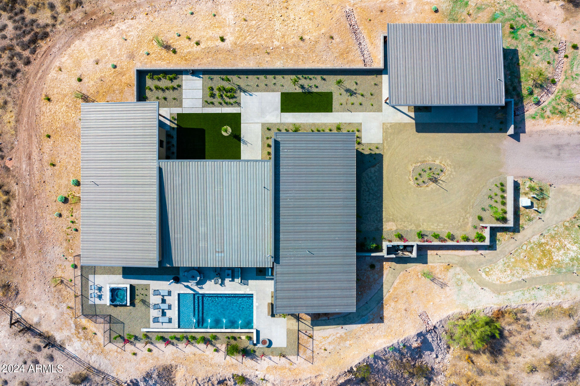 15322 North Sandy Blf Road Fort McDowell, AZ 85264 - Photo 57 of 65 an aerial view of a house with a yard