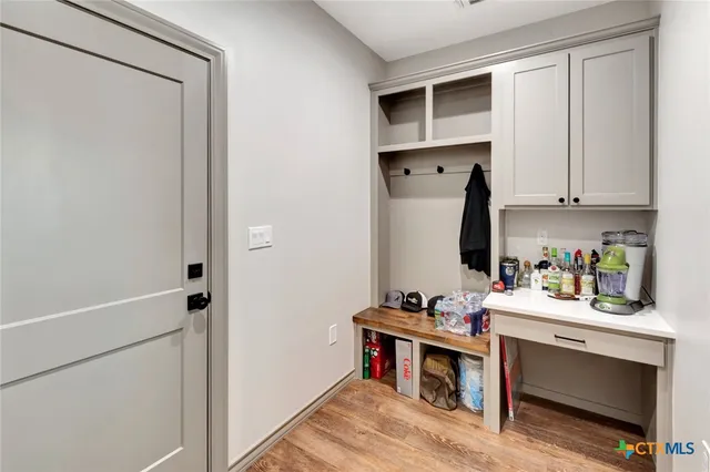 a room with storage and utility