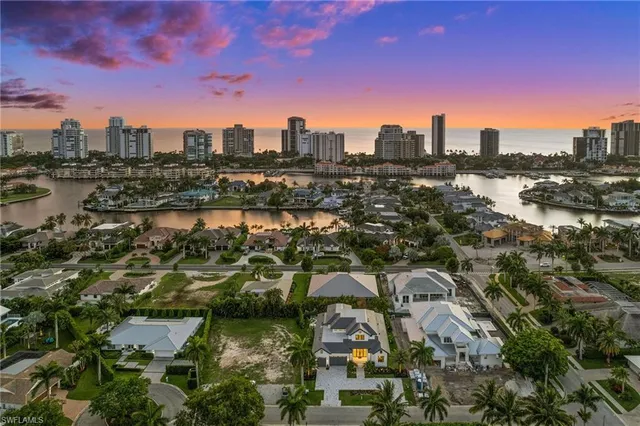 a view of a city with tall buildings