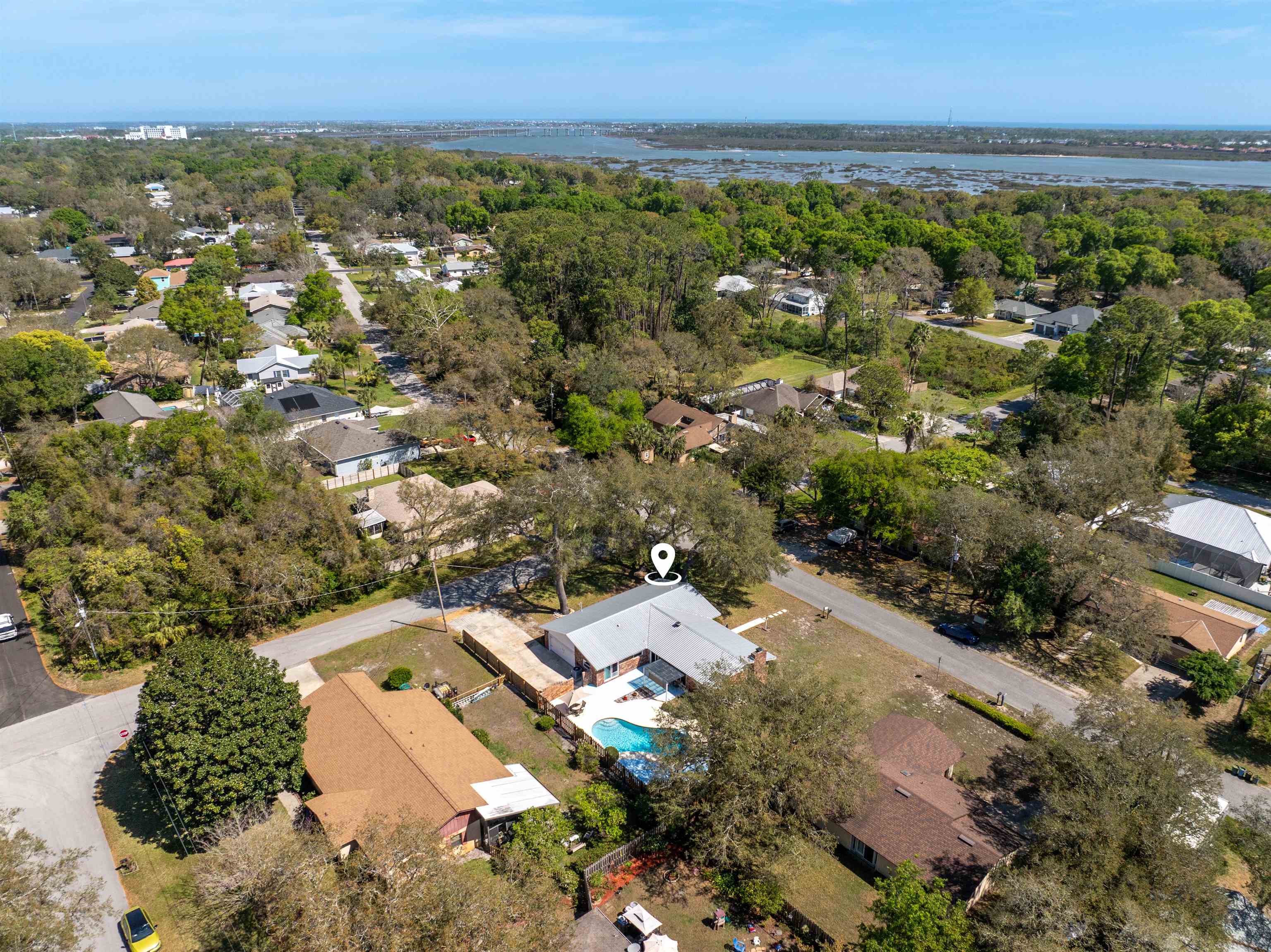 702 Queen Road St. Augustine, FL 32086 - Photo 21 of 71 an aerial view of residential house with outdoor space