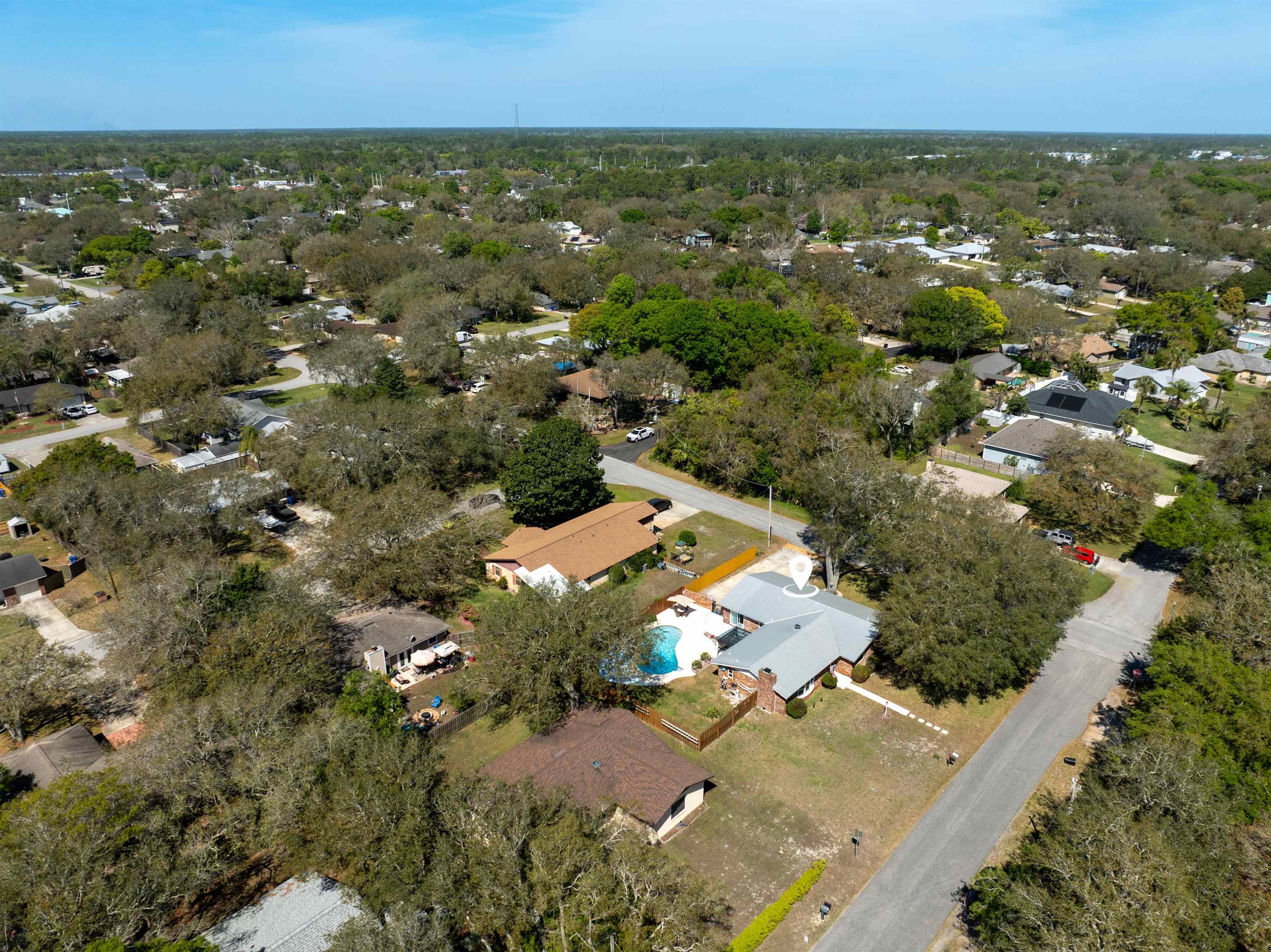 702 Queen Road St. Augustine, FL 32086 - Photo 23 of 71 an aerial view of residential houses with outdoor space