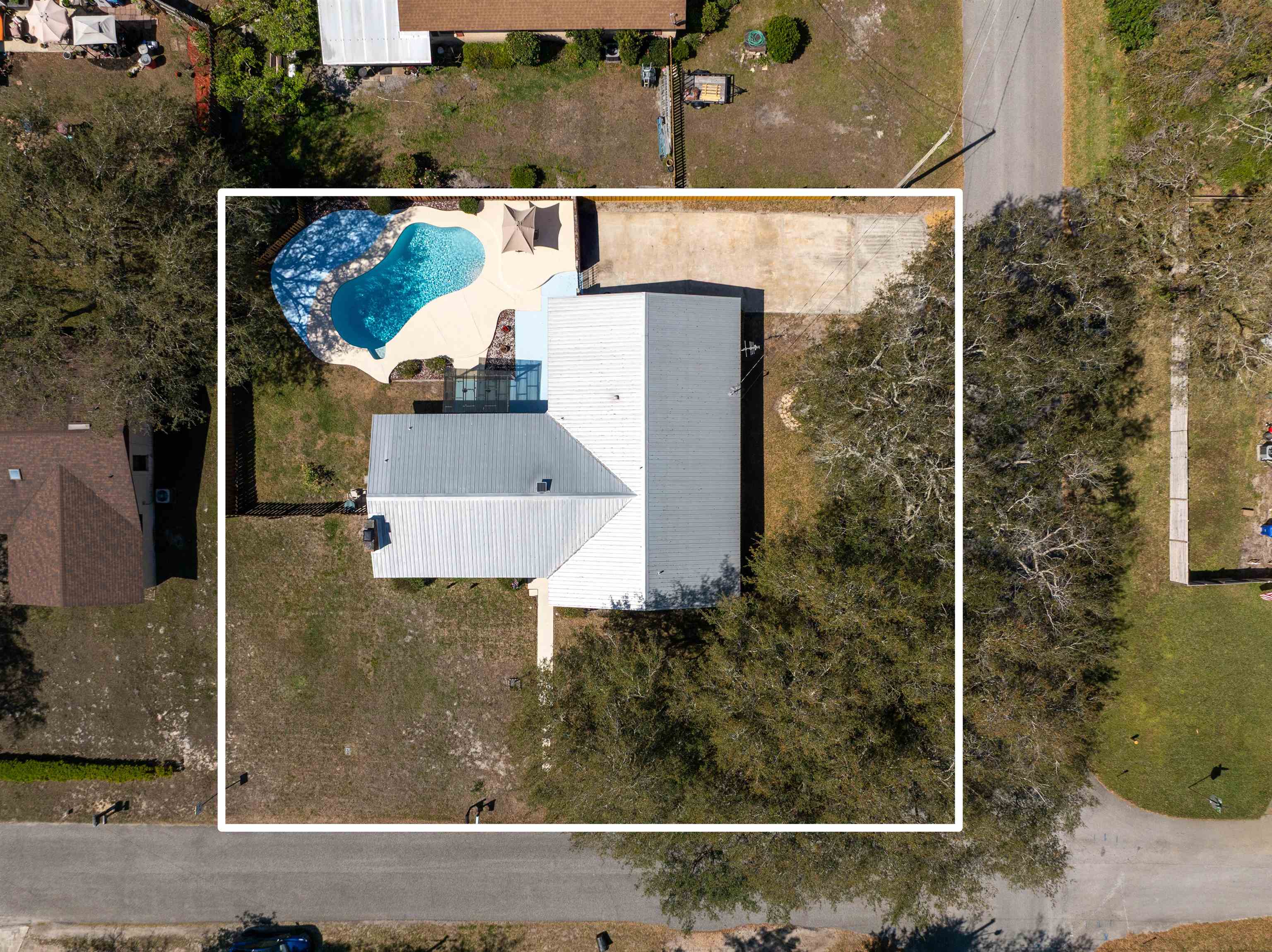 702 Queen Road St. Augustine, FL 32086 - Photo 24 of 71 an aerial view of residential houses with outdoor space