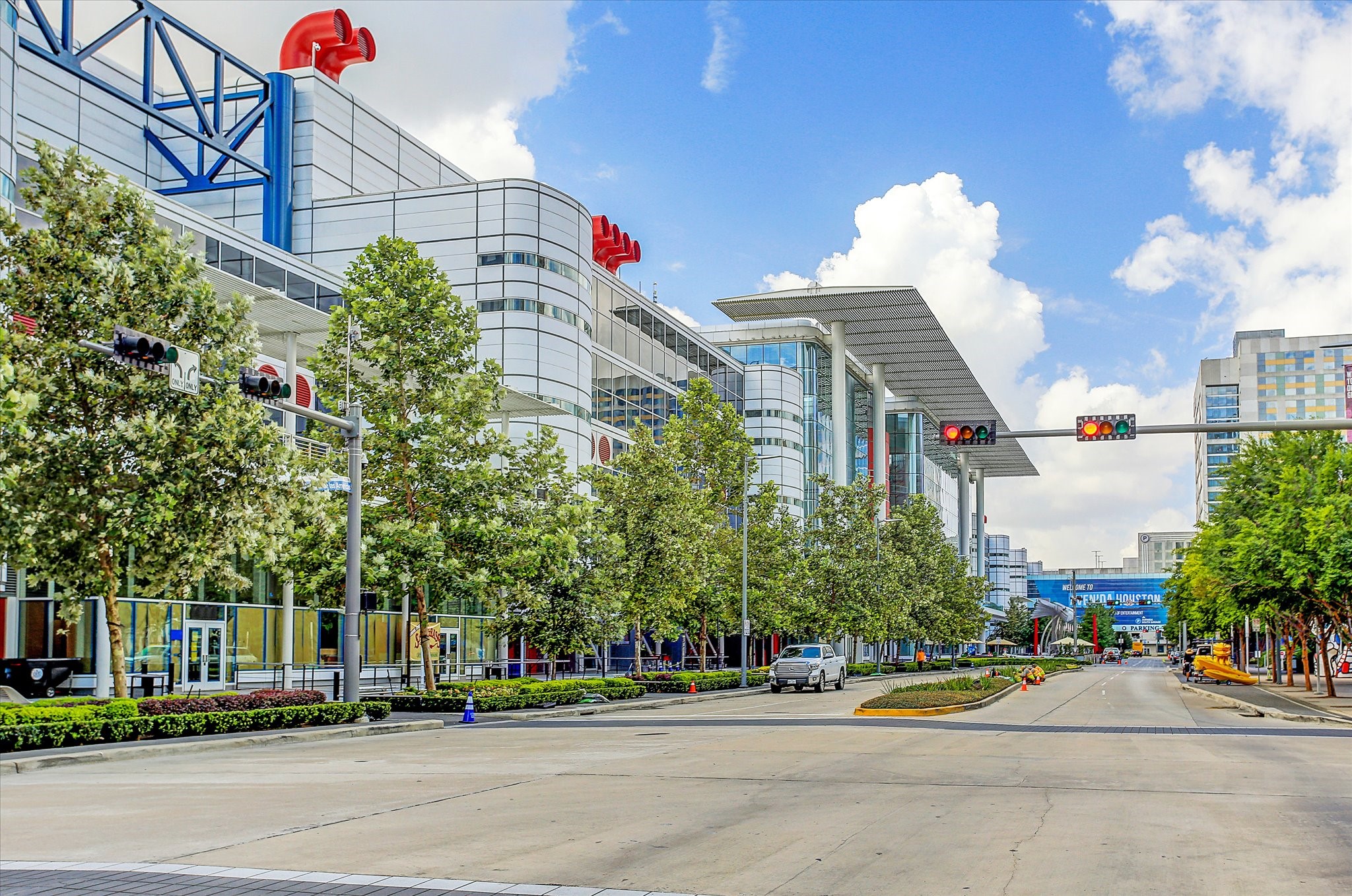 1111 Caroline Street, Unit 2908 Houston, TX 77010 - Photo 50 of 50 The George R. Brown Convention Center is one of Houston’s most distinctive landmarks, with its sweeping glass walls, bold red ventilation stacks, and contemporary design stretching across several city blocks. Inside, the venue hosts everything from national conventions and trade shows to concerts and cultural festivals, making it a dynamic hub of activity year-round.