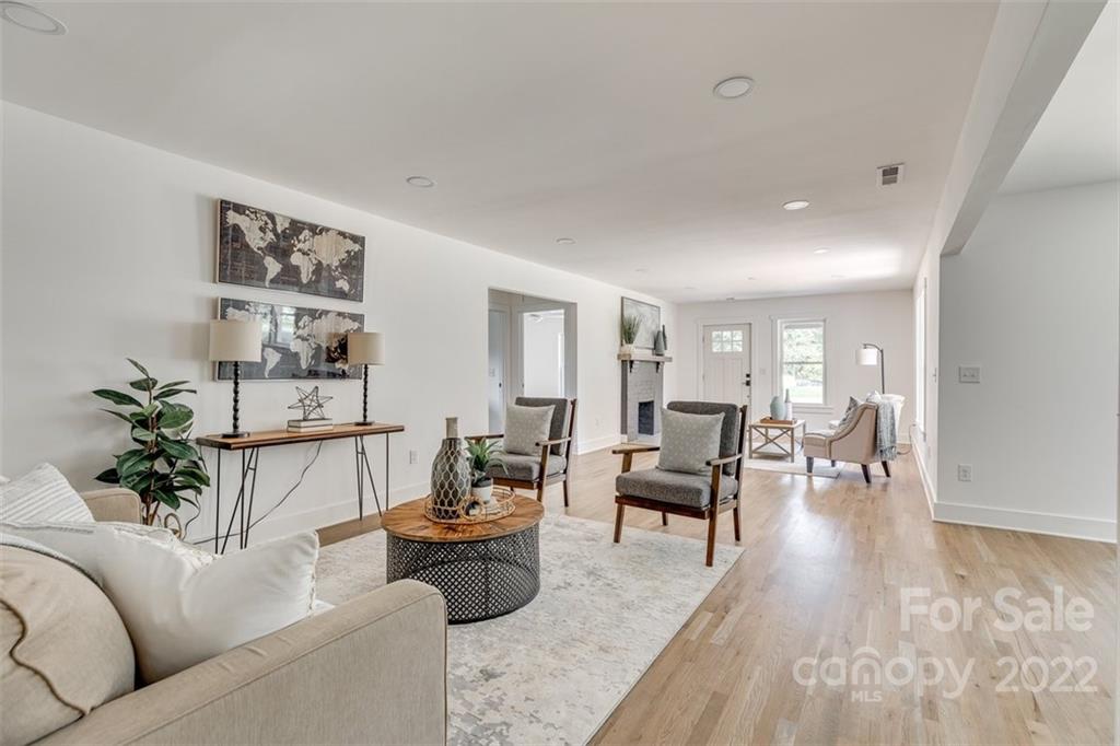 1321 Enderly Road Charlotte, NC 28208 - Photo 13 of 26 a living room with furniture and wooden floor