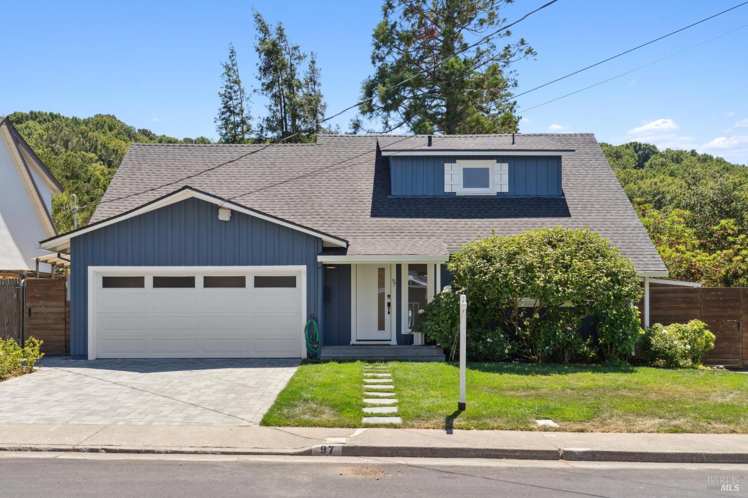 97 Sonora Way Corte Madera, CA 94925 - Photo 1 of 1 a view of a house with a yard and garage