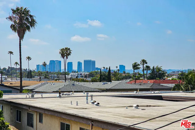 a view of a city from a terrace
