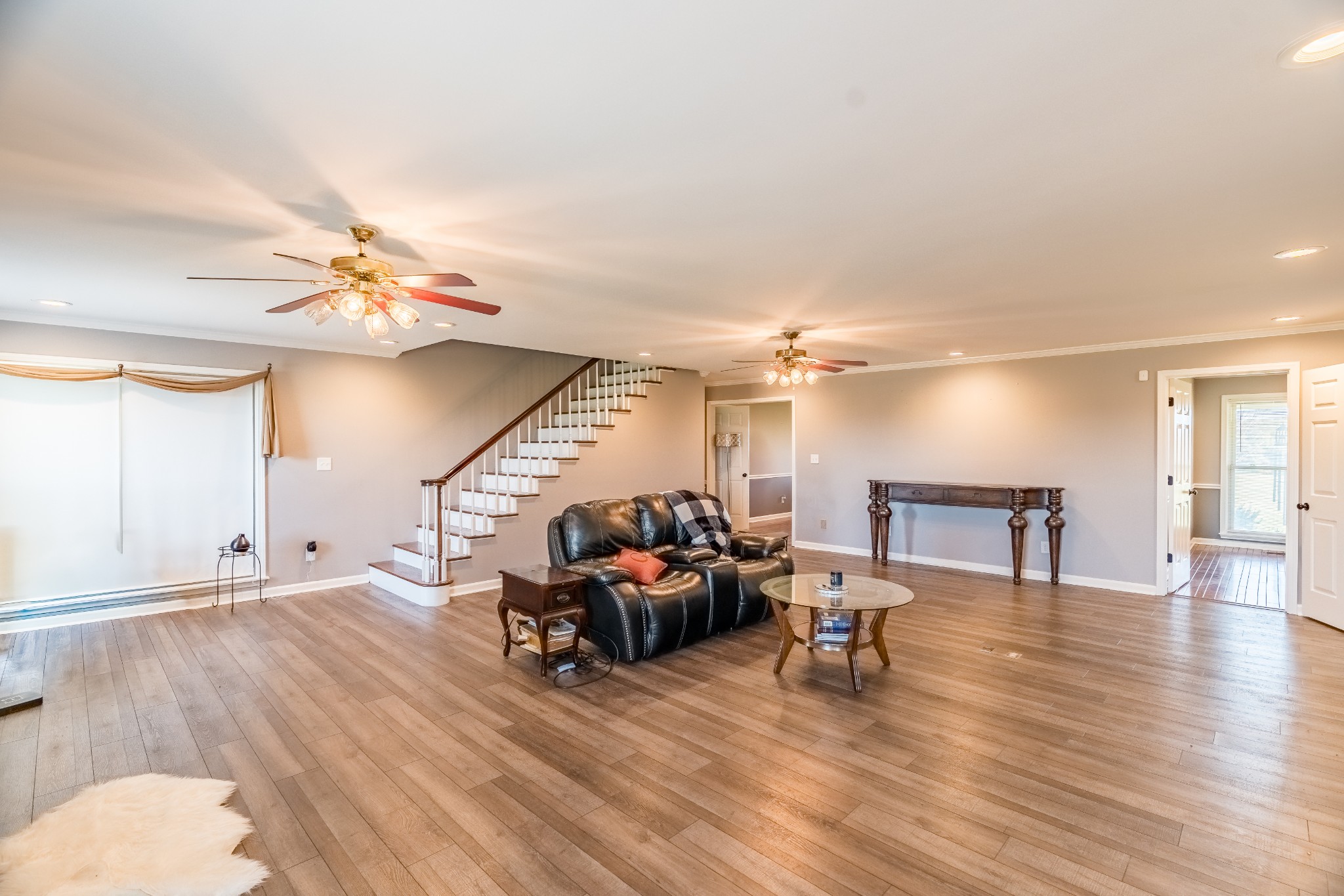 7135 Harmony Grove Road Crofton, KY 42217 - Photo 4 of 37 a living room with furniture and a wooden floor