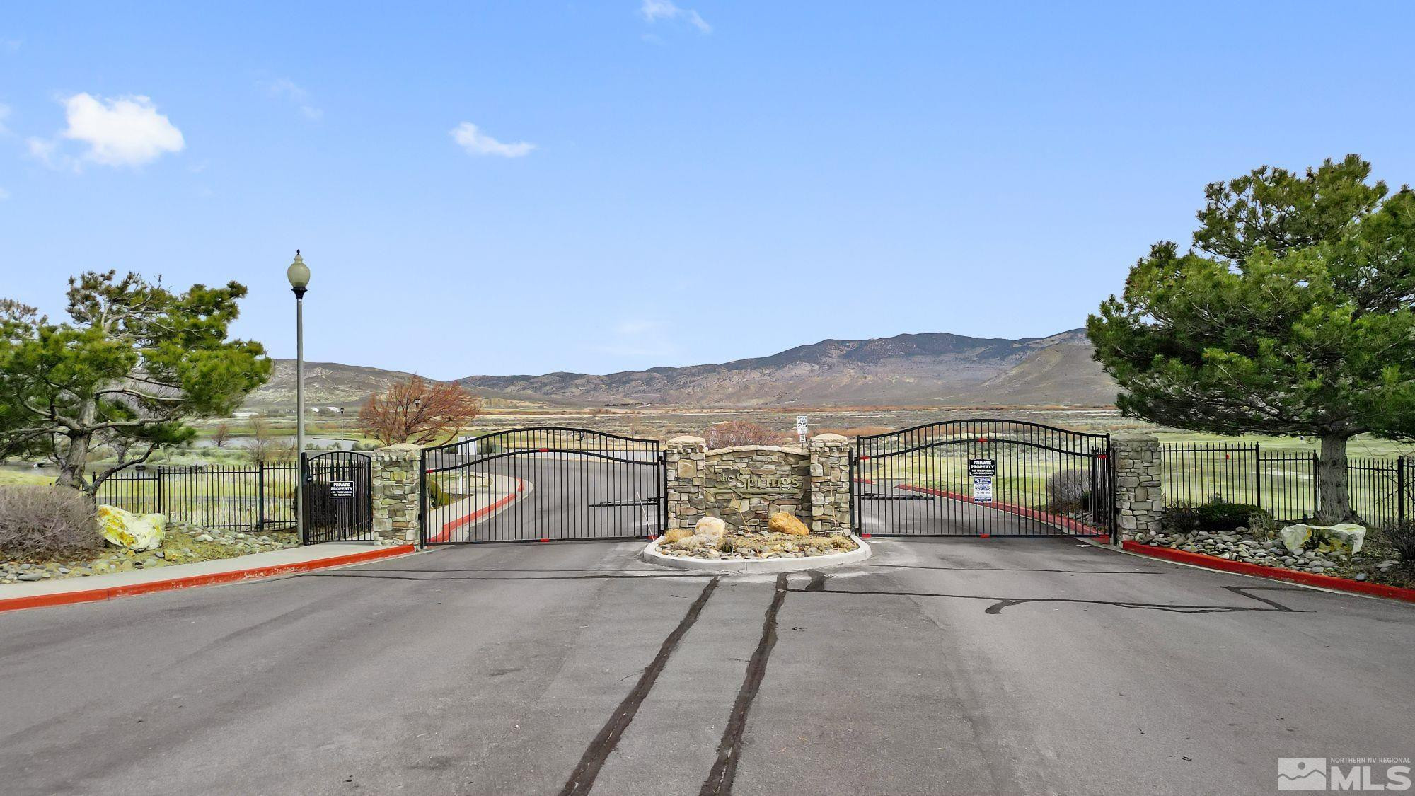 3463 Long Drive Minden, NV 89423 - Photo 33 of 36 a view of a terrace with a garden and mountain view