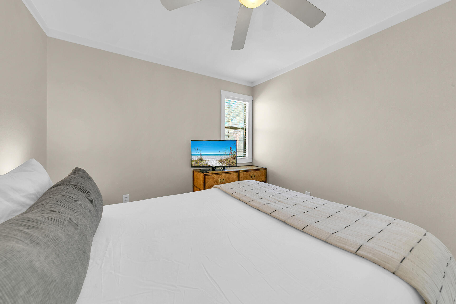 3799 East County Highway 30A, Unit H6 Santa Rosa Beach, FL 32459 - Photo 22 of 40 a bedroom with a bed and a television