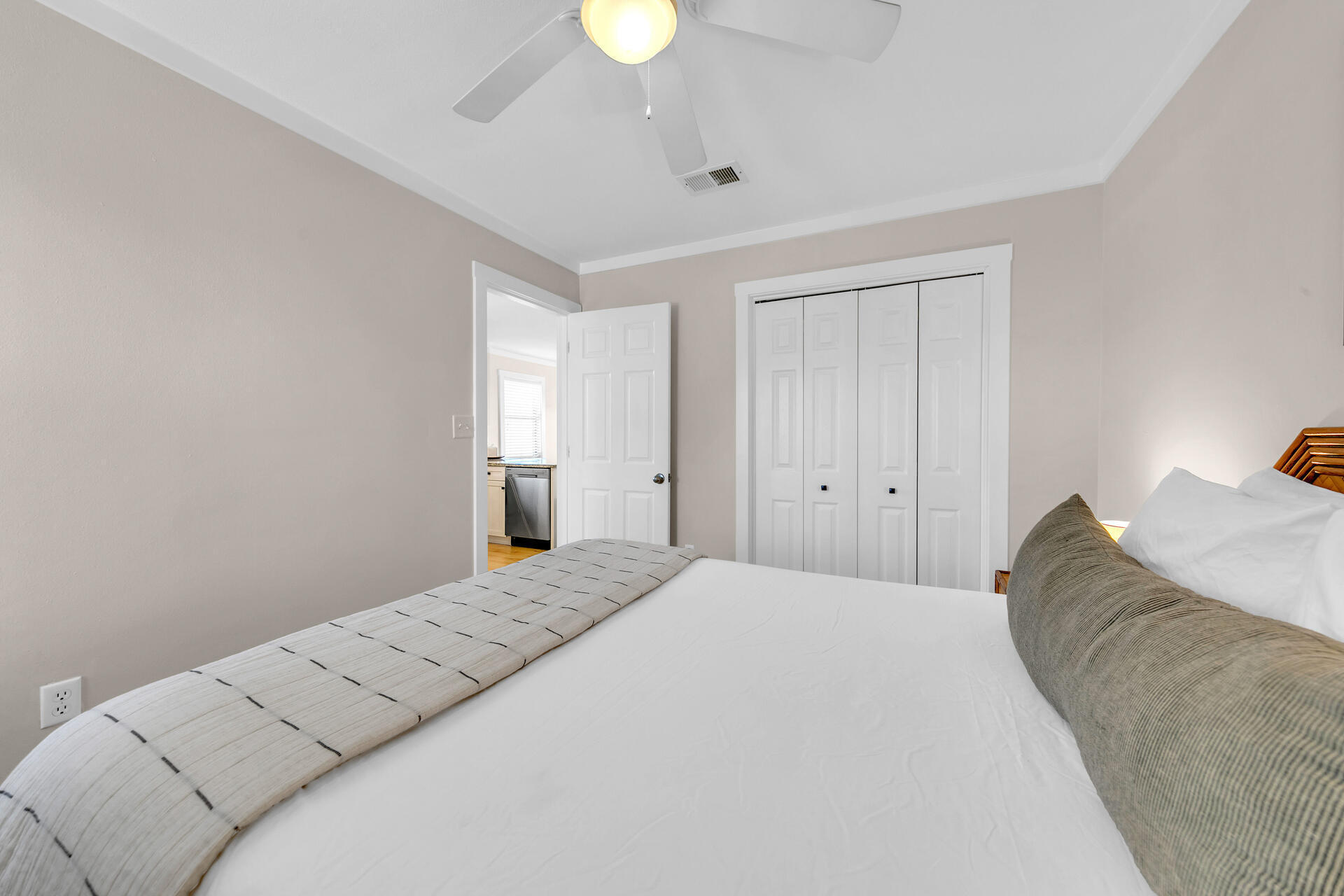 3799 East County Highway 30A, Unit H6 Santa Rosa Beach, FL 32459 - Photo 23 of 40 a bedroom with a bed and a lamp