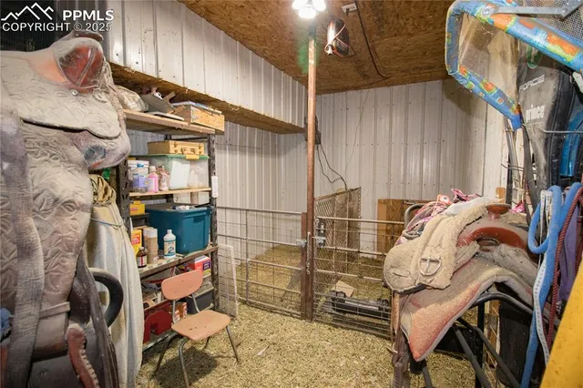 a view of storage and utility room