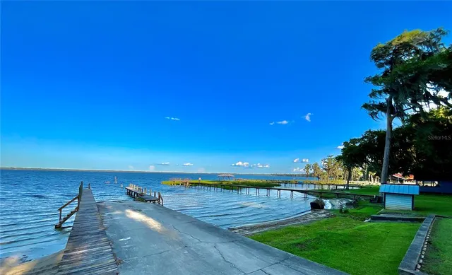 a view of an ocean from a building