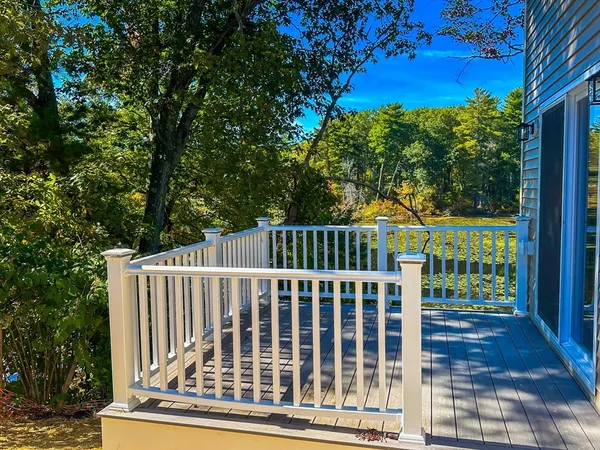 a view of a wooden deck
