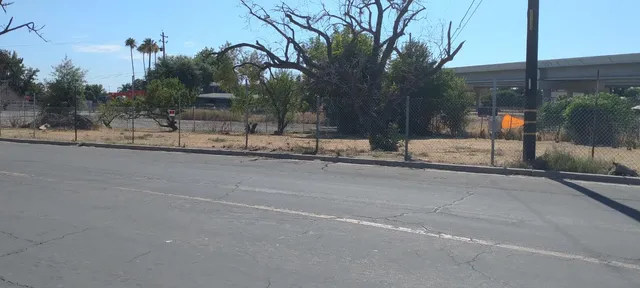 a view of street with houses