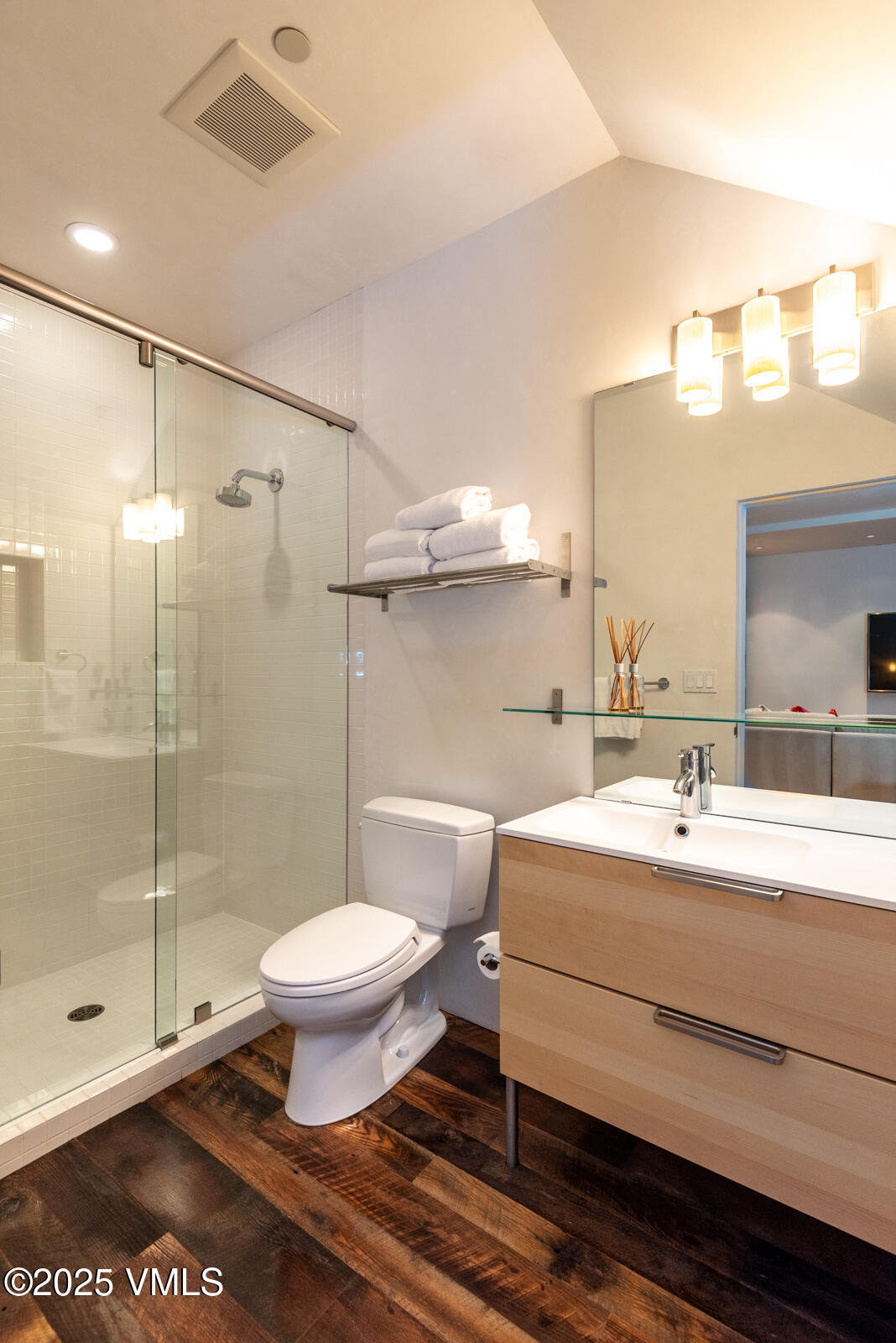 1449 Buffehr Creek Road Vail, CO 81657 - Photo 30 of 41 a bathroom with a sink toilet and shower