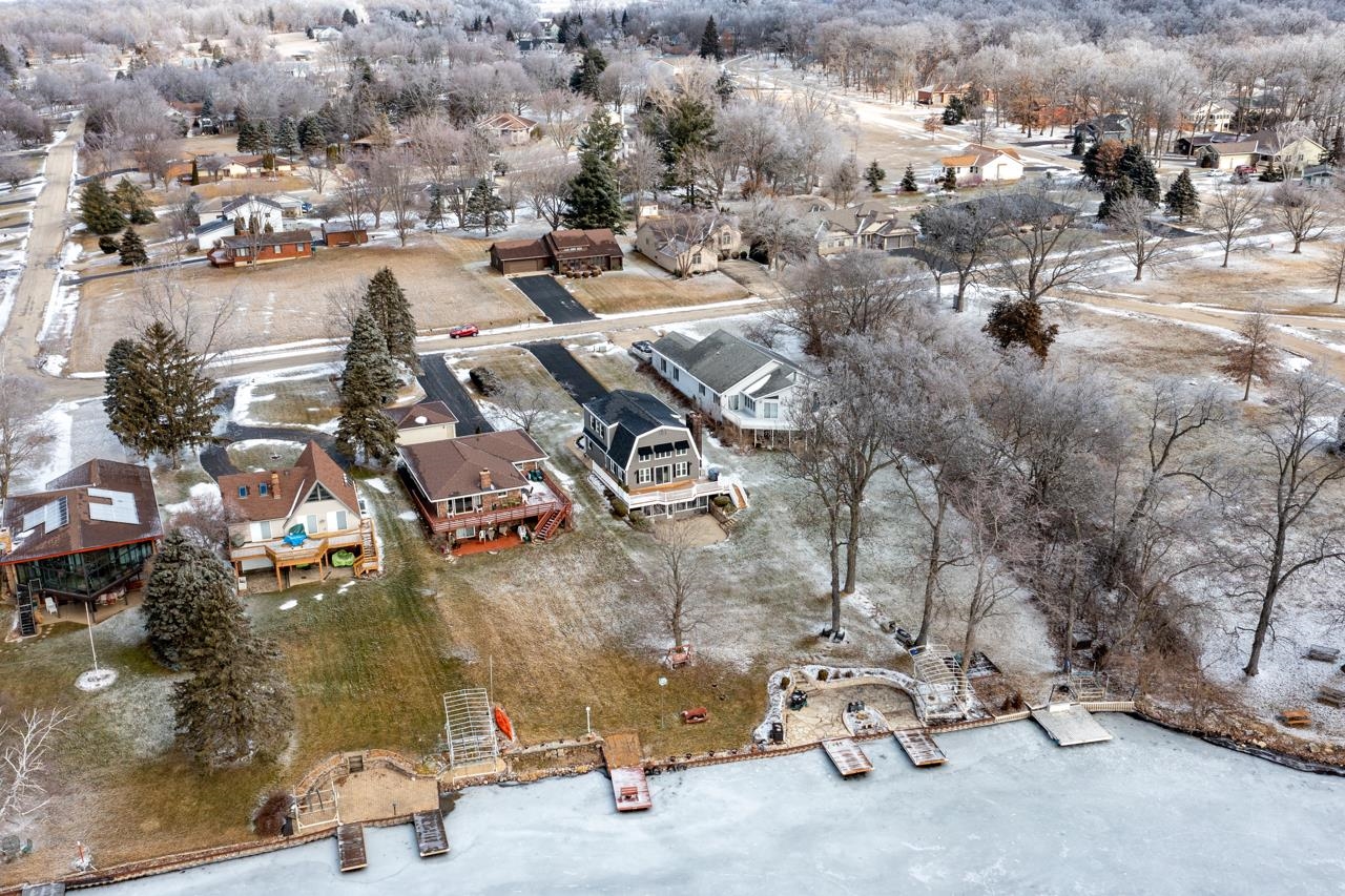 1435 Pier Drive Lake Summerset, IL 61019 - Photo 33 of 35 an aerial view of a city with streets and houses