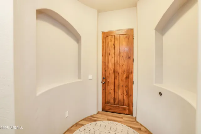 a view of front door