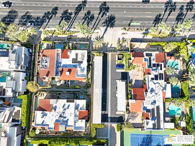 a view of a terrace with furniture
