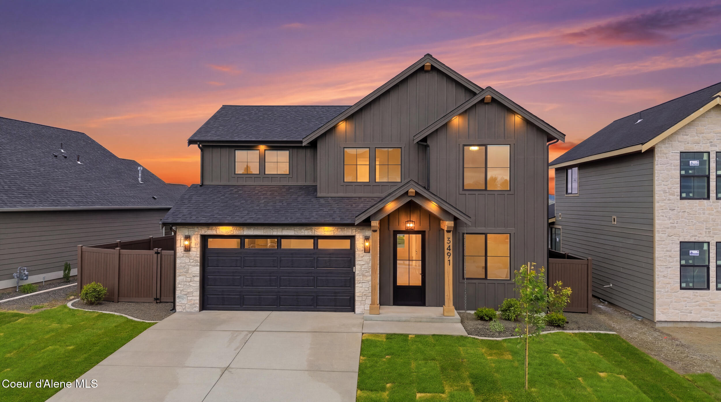 3491 Blaze Loop Post Falls, ID 83854 - Photo 1 of 70 Front Twilight