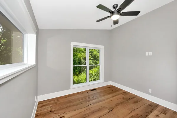 a stove top oven sitting inside of a kitchen counter top
