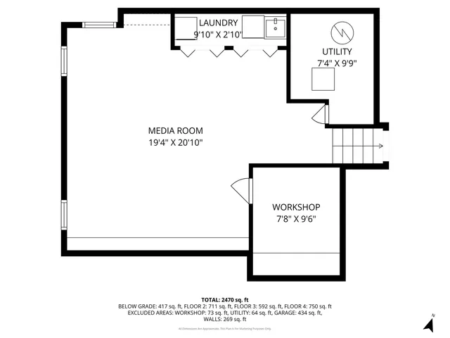 a black and white photo of a floor plan