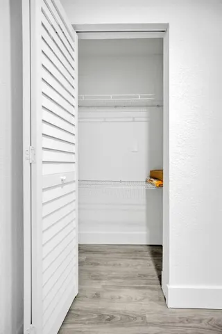 a view of a closet